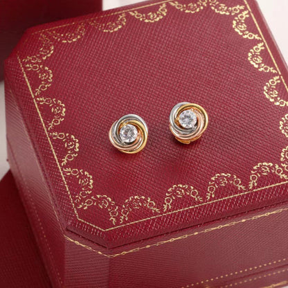 [Amore Jewelry]TRINITY STUD DIAMOND EARRINGS