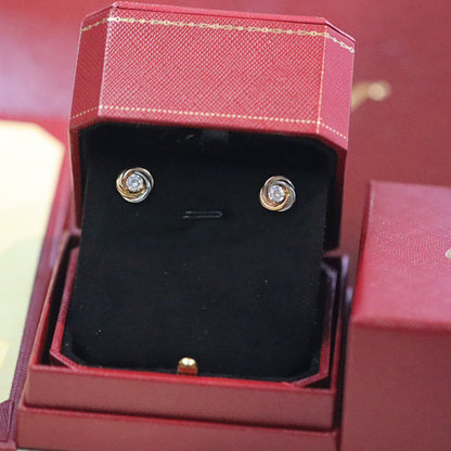 [Amore Jewelry]TRINITY STUD DIAMOND EARRINGS
