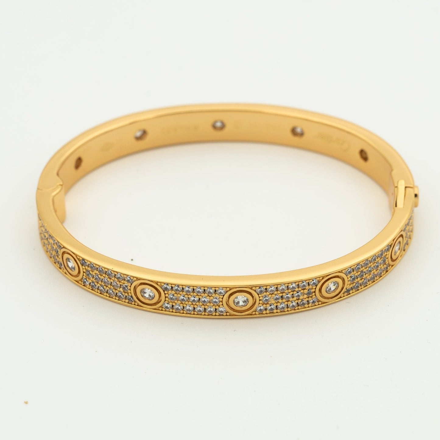 [Amore Jewelry]LOVE BRACELET 6.1MM DIAMOND-PAVED 10 BIG DIAMONDS