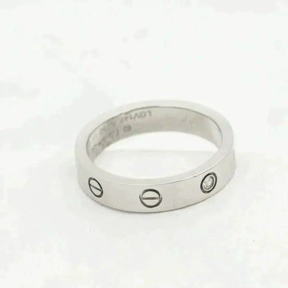 [Amore Jewelry]LOVE RING 4MM 1 DIAMOND SILVER