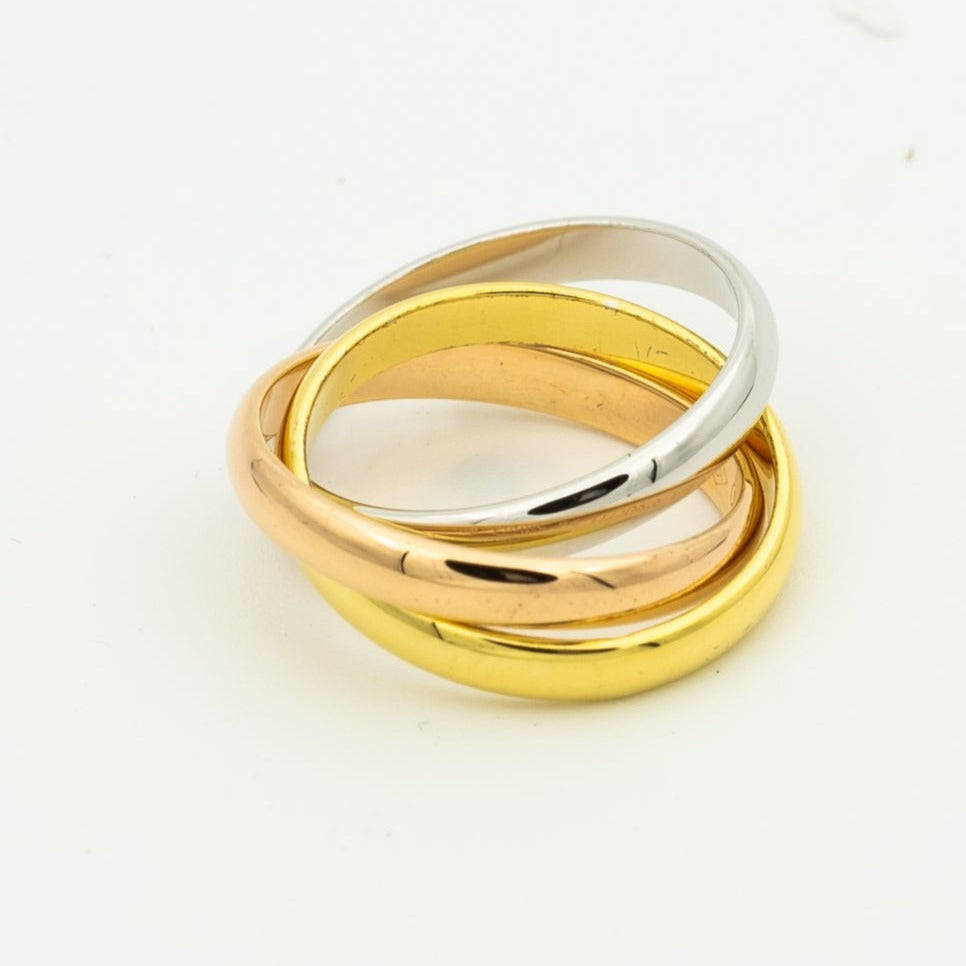[Amore Jewelry]TRINITY RING GOLD PINK GOLD SILVER
