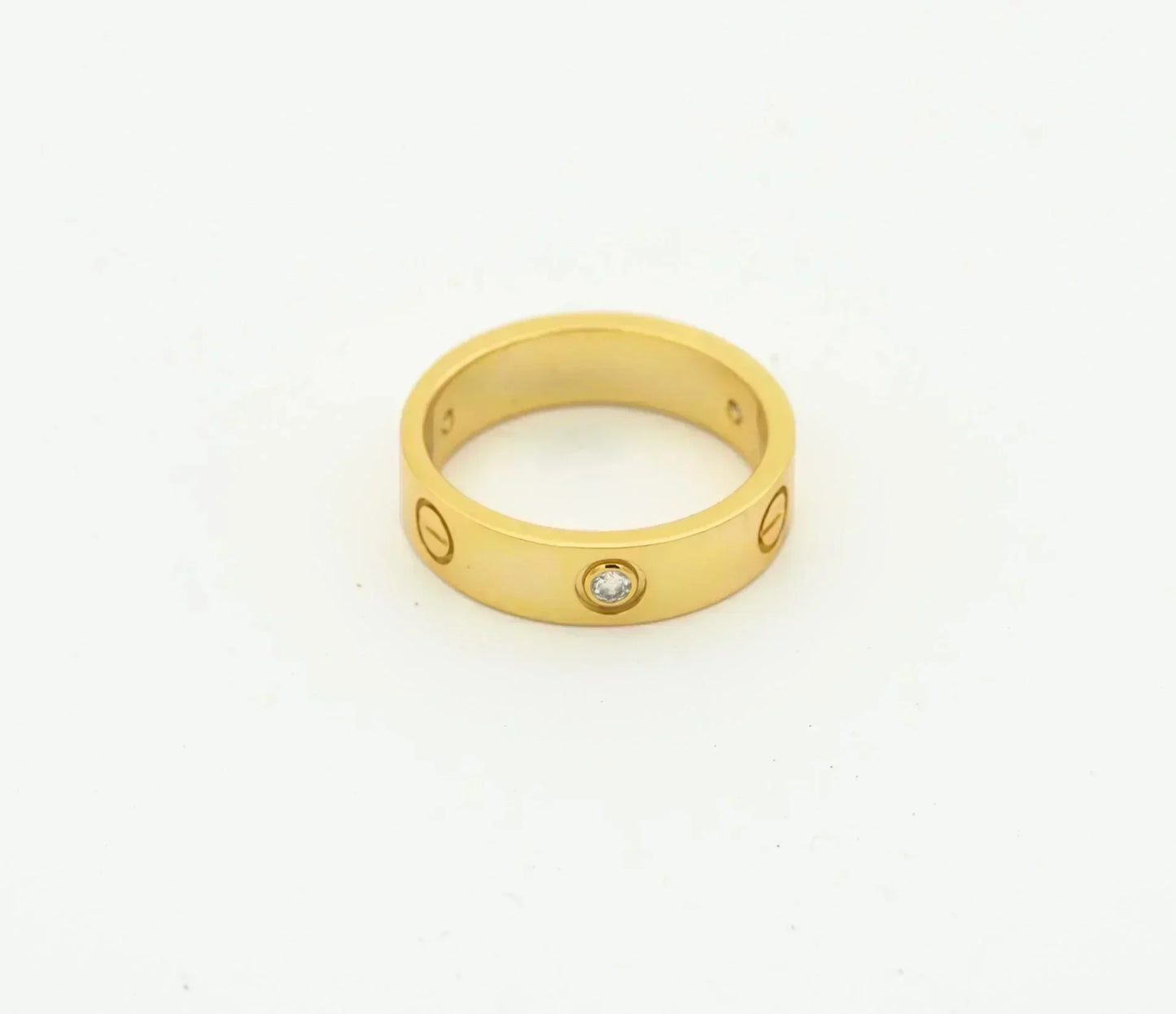 [Amore Jewelry]LOVE RING 4MM 1 DIAMOND GOLD