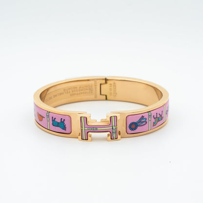 [Amore Jewelry]H PINK GOLD BRACELET PINK CERAMIC