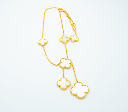 [Amore Jewelry]CLOVER MOTHER OF PEARL NECKLACE 6 MOTIF