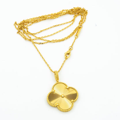 [Amore Jewelry]CLOVER 25MM PEDANT NECKLACE GOLD