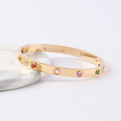 [Amore Jewelry]2026 RAINBOW LOVE BRACELET 6.1MM  10 DIAMONDS