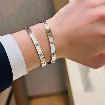 [Amore Jewelry]2026 RAINBOW LOVE BRACELET 6.1MM  10 DIAMONDS