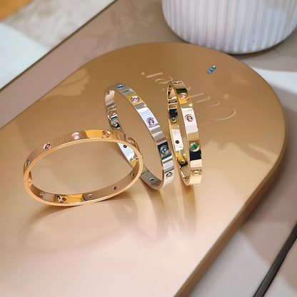 [Amore Jewelry]2026 RAINBOW LOVE BRACELET 6.1MM  10 DIAMONDS