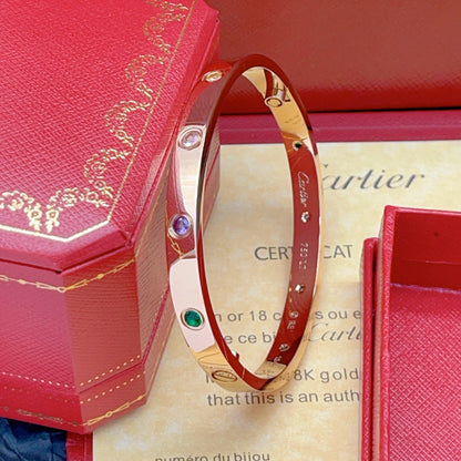 [Amore Jewelry]2026 RAINBOW LOVE BRACELET 6.1MM  10 DIAMONDS