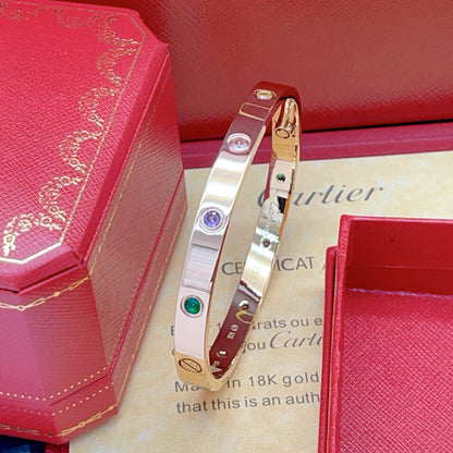 [Amore Jewelry]2026 RAINBOW LOVE BRACELET 6.1MM  10 DIAMONDS
