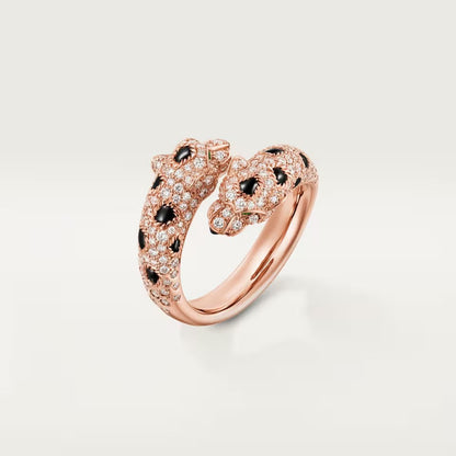 [Amore Jewelry]PANTHERE DOUBLE HEADED FULL DIAMOND  RING