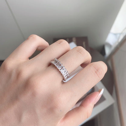 [Amore Jewelry]Unique Colorful Radiant Cut RIng
