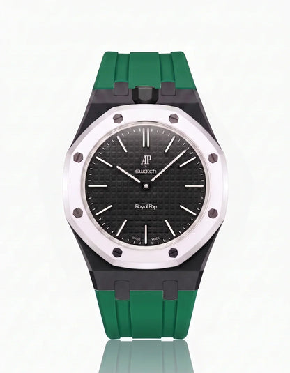 Silicone Strap & Case Royal Pop Ocho Negro(Customize  Colors)