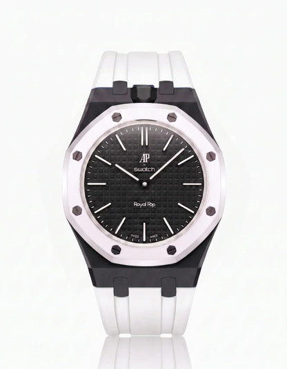 Silicone Strap & Case Royal Pop Ocho Negro(Customize  Colors)