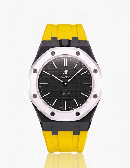 Silicone Strap & Case Royal Pop Ocho Negro(Customize  Colors)