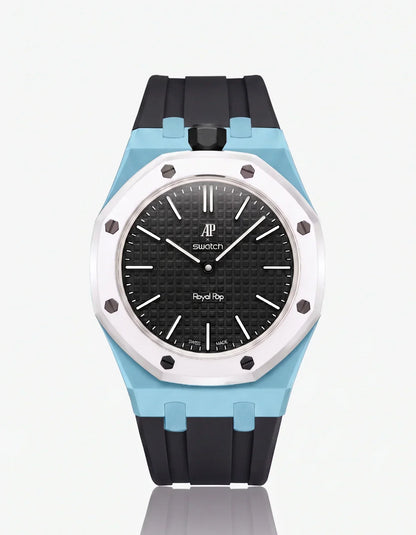 Silicone Strap & Case Royal Pop Ocho Negro(Customize  Colors)