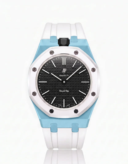 Silicone Strap & Case Royal Pop Ocho Negro(Customize  Colors)