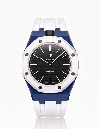 Silicone Strap & Case Royal Pop Ocho Negro(Customize  Colors)