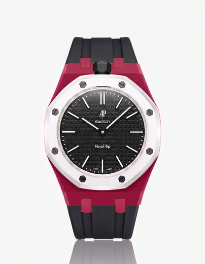 Silicone Strap & Case Royal Pop Ocho Negro(Customize  Colors)
