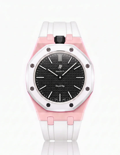 Silicone Strap & Case Royal Pop Ocho Negro(Customize  Colors)