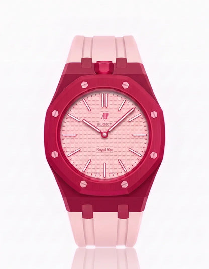 Silicone Strap &  Case  Royal Pop Otto Rosso(Customize  Colors)