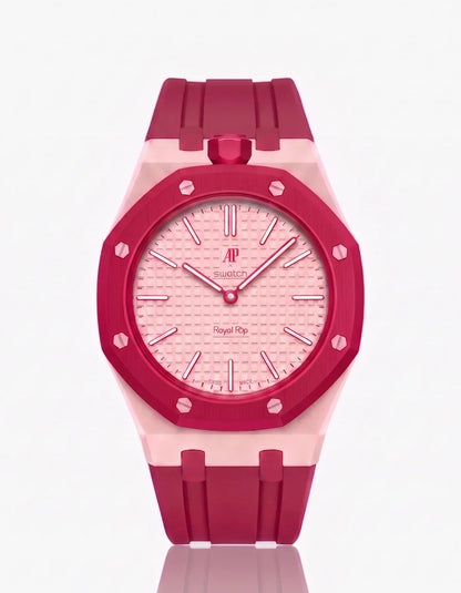 Silicone Strap &  Case  Royal Pop Otto Rosso(Customize  Colors)