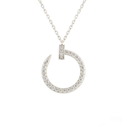 [Amore Jewelry]JUSTE NECKLACE SILVER DIAMONDS