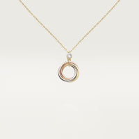 [Amore Jewelry]TRINITY  NECKLACE 1 DIAMOND