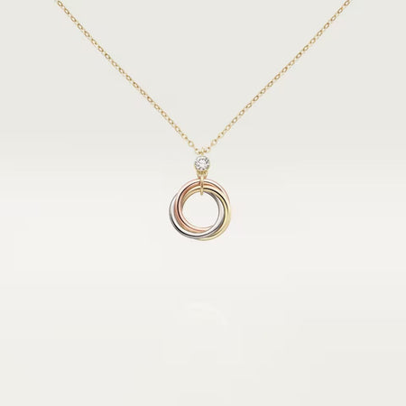 [Amore Jewelry]TRINITY  NECKLACE 1 DIAMOND