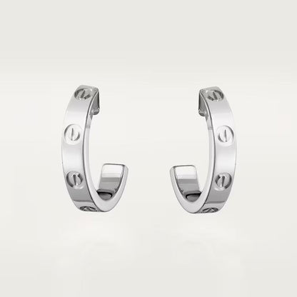 [Amore Jewelry]LOVE EARRINGS 2.65 MM NO DIAMOND SMALL