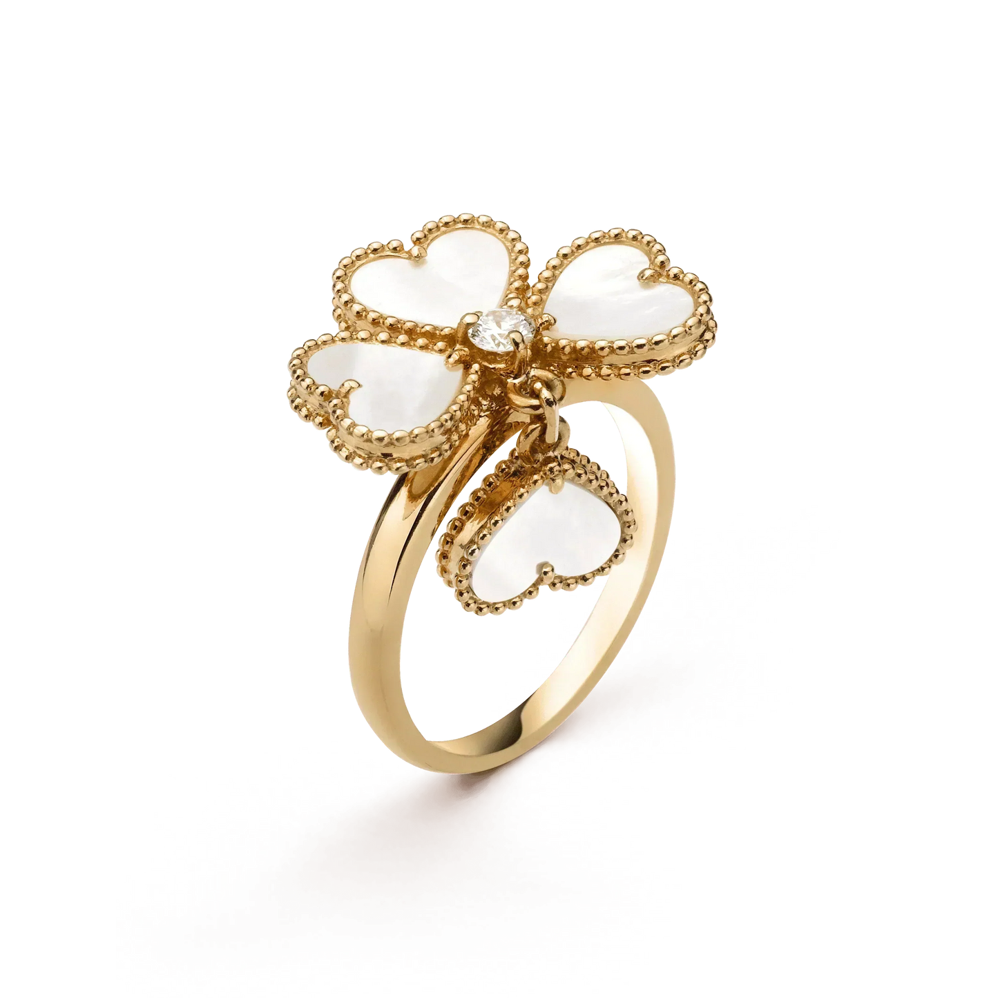 [Amore Jewelry]SWEET CLOVER WHITE MOP RING