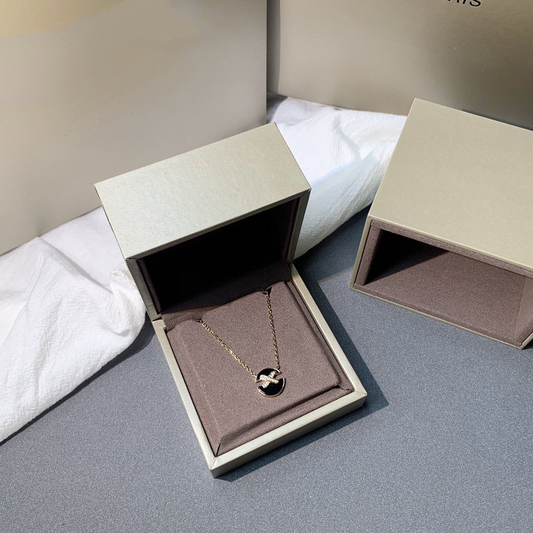 [Amore Jewelry]JEUX DE PINK GOLD DIAMOND NECKLACE