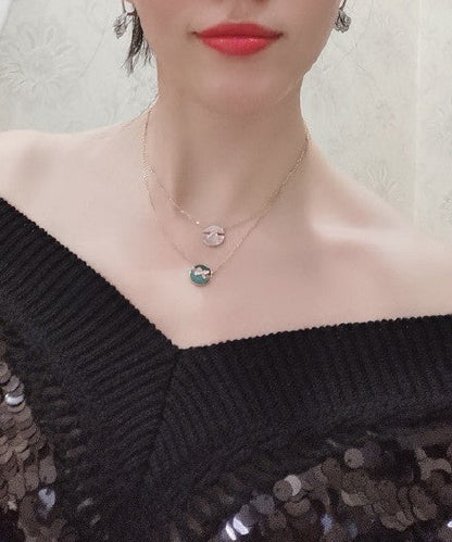 [Amore Jewelry]JEUX DE PINK GOLD DIAMOND NECKLACE