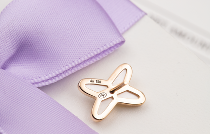 [Amore Jewelry]JEUX DE WHITE MOP PINK GOLD DIAMOND EARRINGS