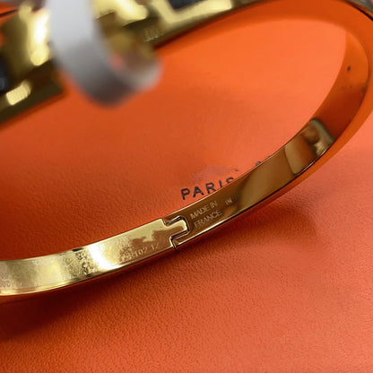 [Amore Jewelry]CLASSIC HM CLIC BLACK 8MM ENAMEL BRACELET