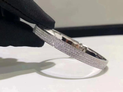 [Amore Jewelry]HM KELLY BRACELET IN SILVER AND FULL PAVE DIAMOND