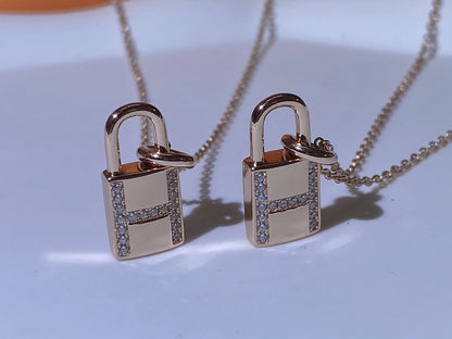 [Amore Jewelry]HM ADVANCED NICHE LOCK HEAD NECKLACE DIAMONDS