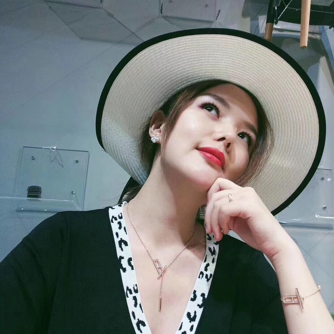 [Amore Jewelry]HM NECKLACE PLATINUM ROSE GOLD DIAMOND