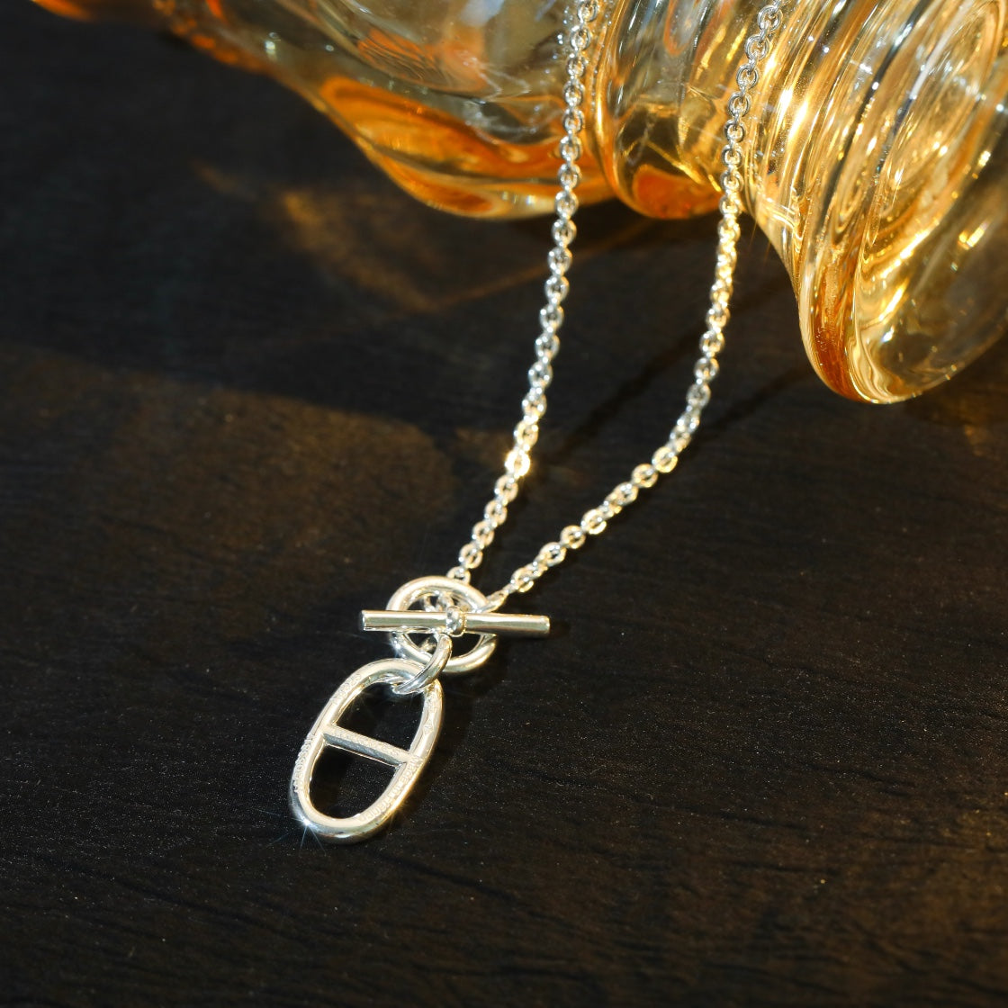[Amore Jewelry]HM CHAINE D'ANCRE PENDANT NECKLACE STERLING SILVER