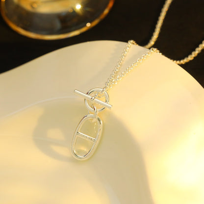 [Amore Jewelry]HM CHAINE D'ANCRE PENDANT NECKLACE STERLING SILVER