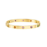 [Amore Jewelry]2026 RAINBOW LOVE BRACELET 6.1MM  10 DIAMONDS