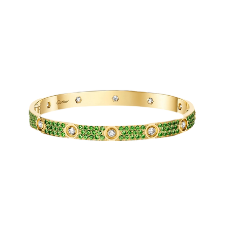 [Amore Jewelry]2026 PAVE GEMSTONE LOVE BRACELET 6.1MM 10 DIAMONDS