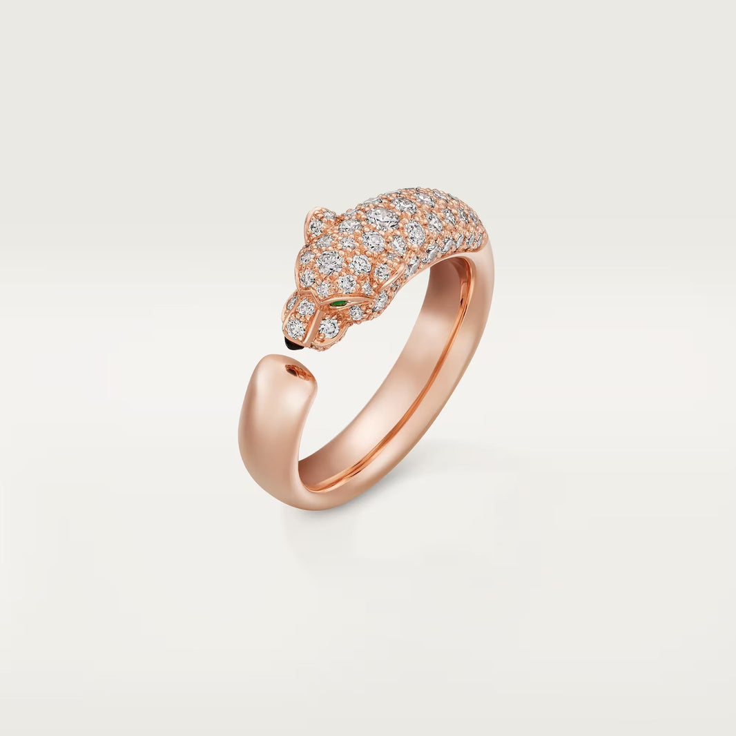 [Amore Jewelry]PANTHERE HALF DIAMOND SMALL RING