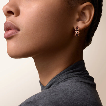 [Amore Jewelry]CLASH 7.9MM AGATE CHALCEDONY EARRINGS