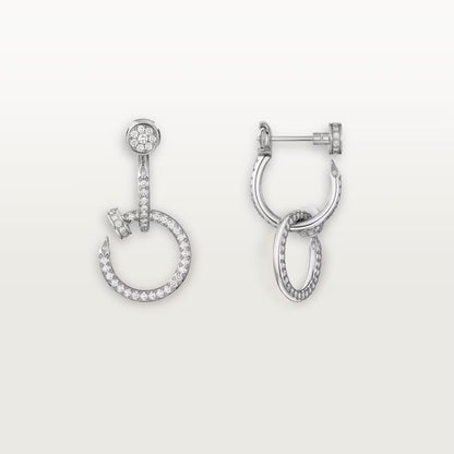 [Amore Jewelry]JUSTE FULL DIAMOND DOUBLE EARRINGS