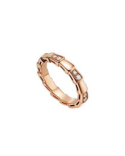 [Amore Jewelry]SERPENTI RING PINK GOLD  3MM