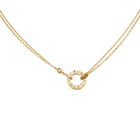 [Amore Jewelry]LOVE NECKLACE 16MM 2 DIAMONDS