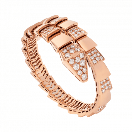 [Amore Jewelry]SERPENTI WIDE BRACELET PINK GOLD DIAMOND