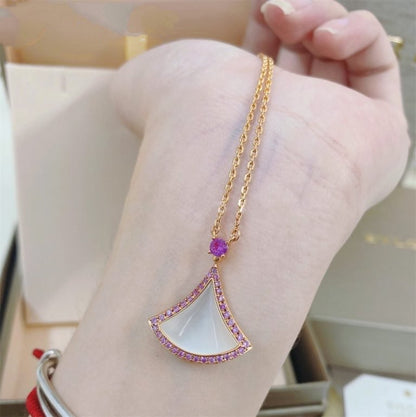 [Amore Jewelry]DREAM NECKLACE MOP DIAMOND PINK