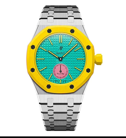 Oak Pop Exclusive Silver Steel Strap